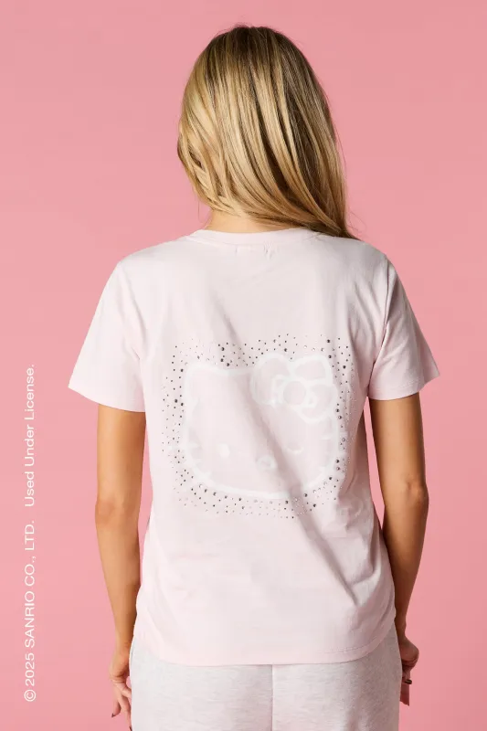 Hello Kitty® Embroidered Rhinestone T-Shirt sold by Urban Planet