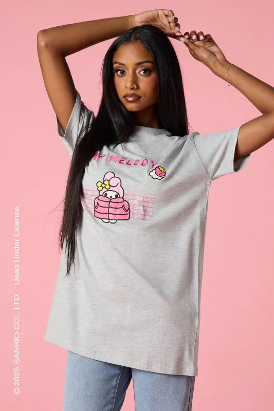 My Melody™ Embroidered Oversized T-Shirt sold by Urban Planet