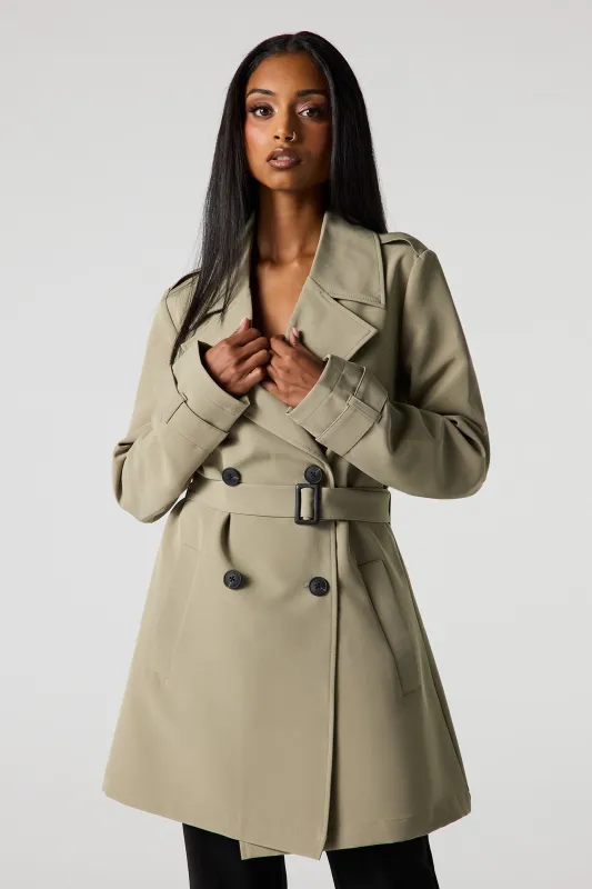 Belted Trench Coat sold by Urban Planet