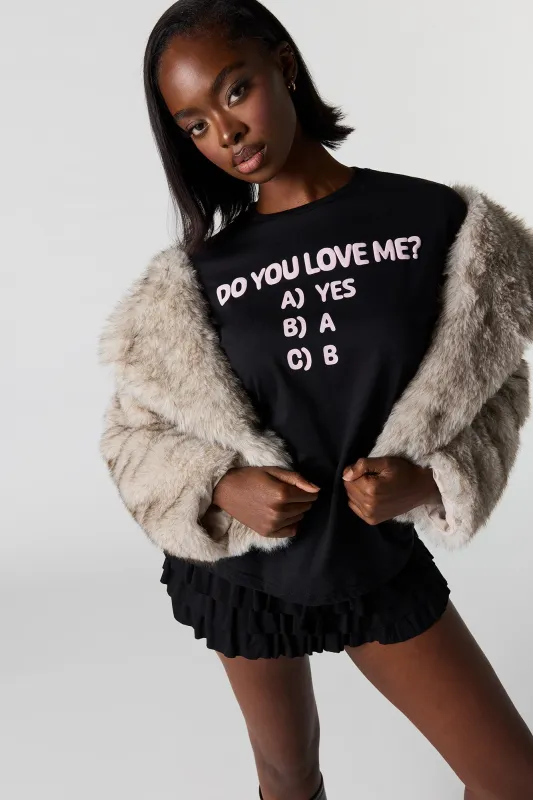 Puff Print Boyfriend T-Shirt sold by Urban Planet