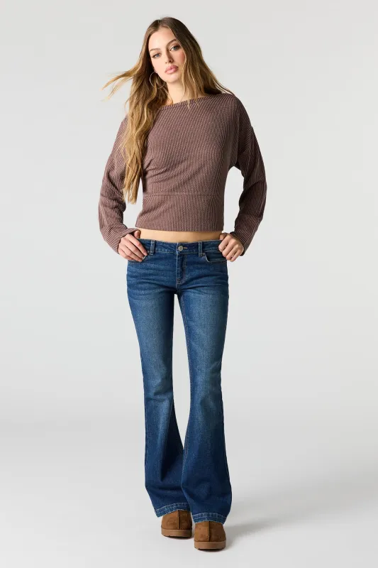 High Rise Flare Dark Jean sold by Urban Planet