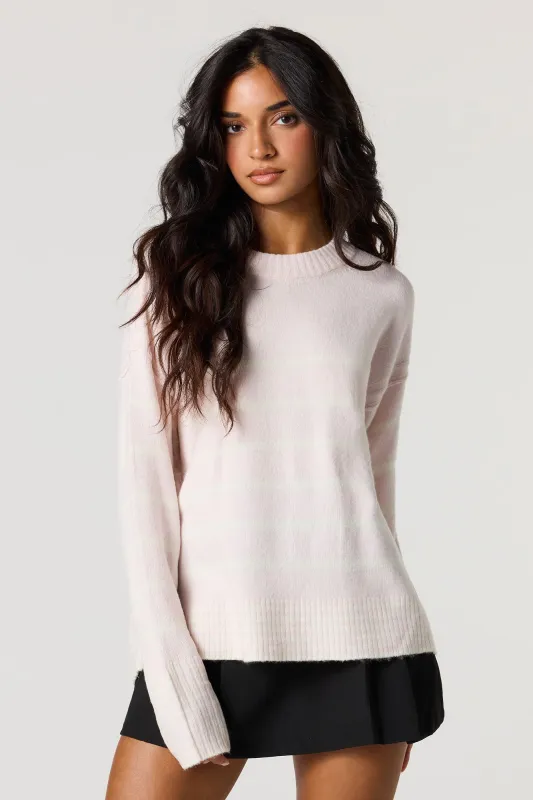 Mossy Knit Striped Sweater sold by Urban Planet