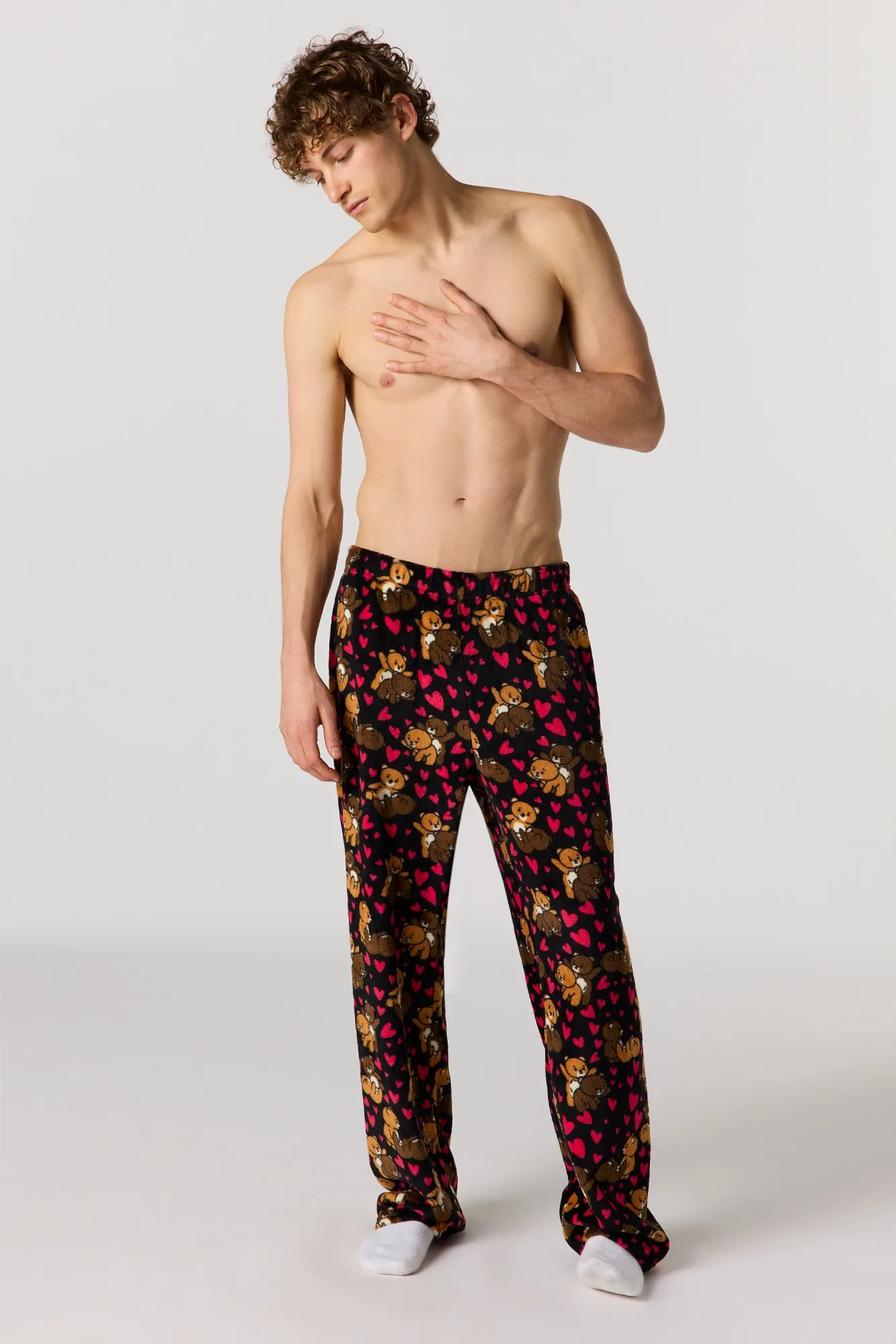 Plush Printed Pajama Pant sold by Urban Planet product image thumbnail 5