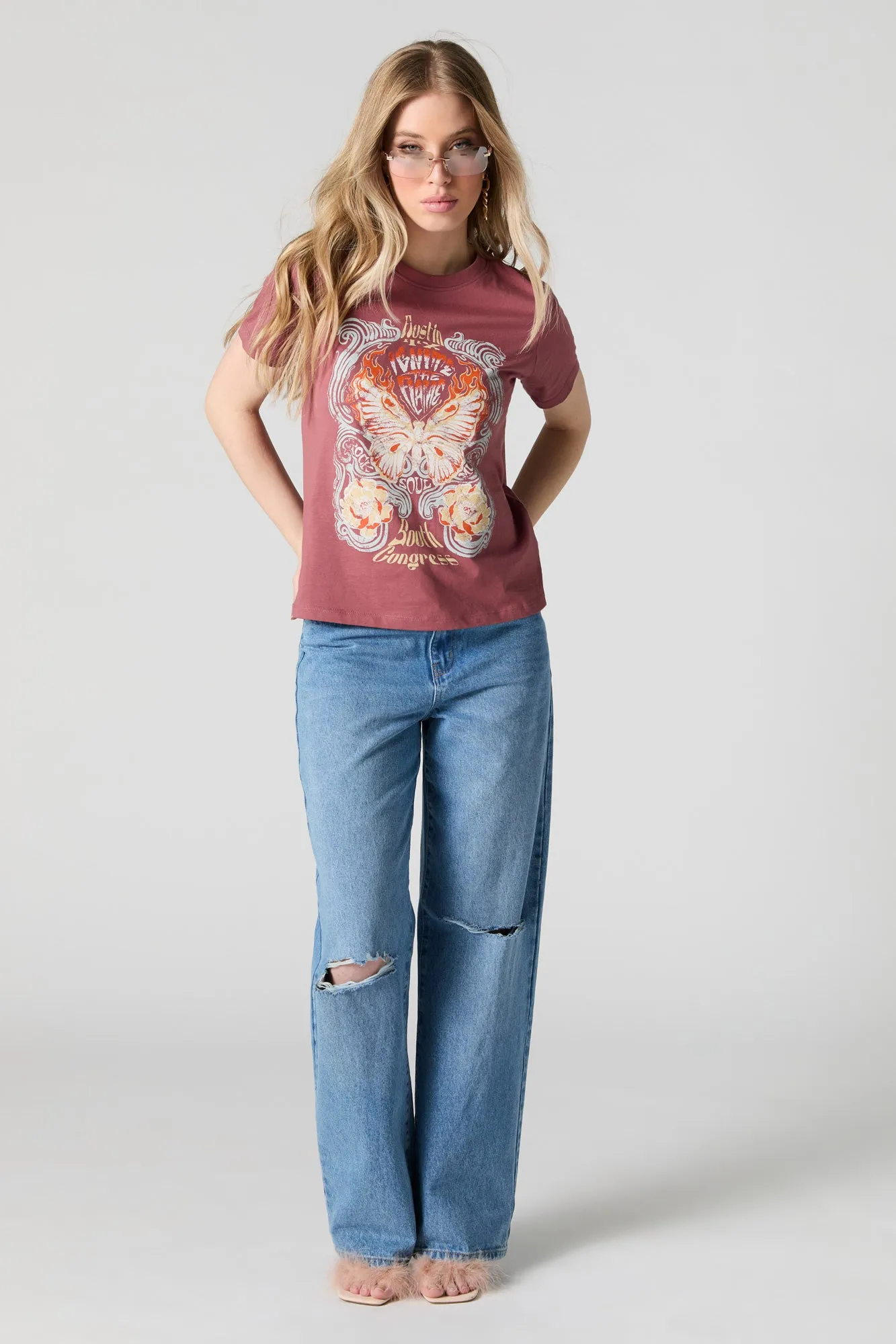 Austin Ignite The Flame Graphic T-Shirt sold by Urban Planet product image thumbnail 3