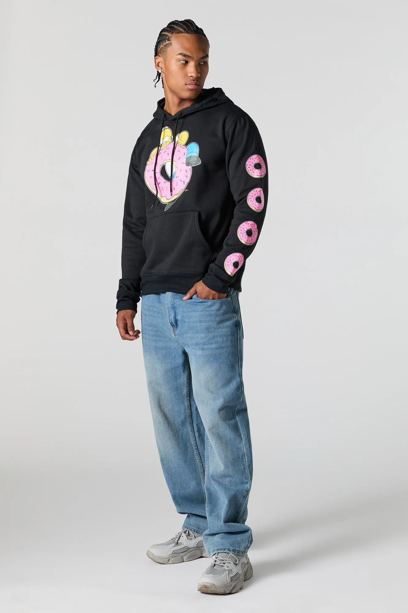 Homer Simpson Graphic Fleece Hoodie sold by Urban Planet product image thumbnail 3