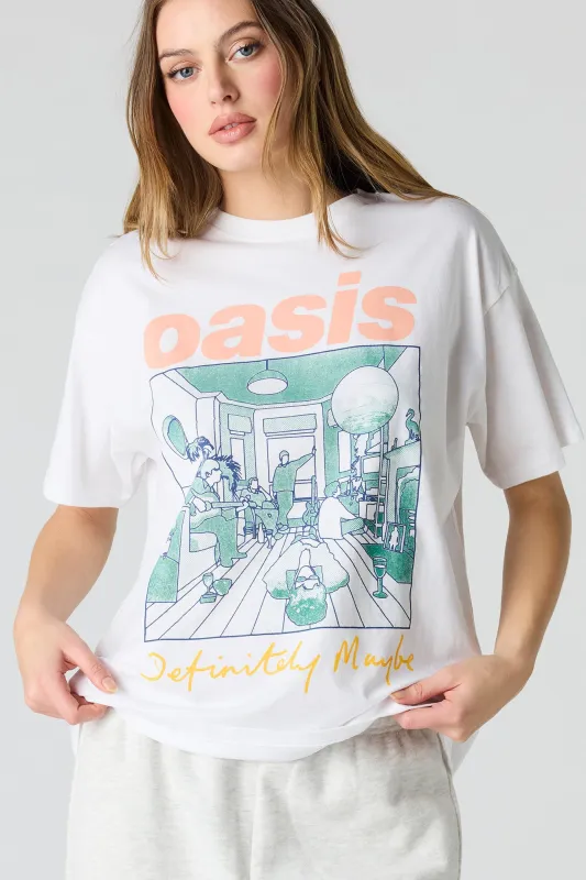 Oasis Graphic Boyfriend T-Shirt sold by Urban Planet