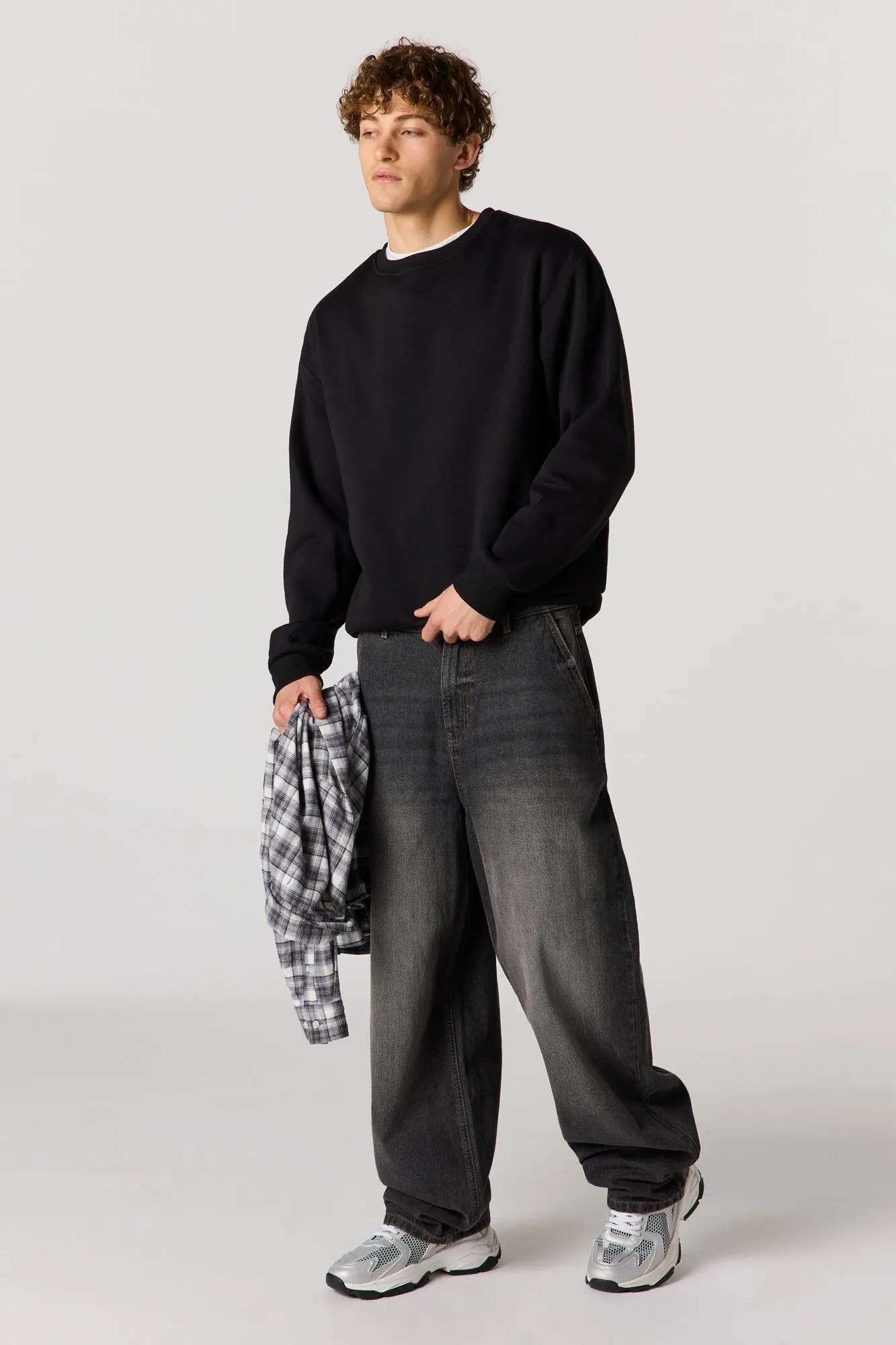 Skater Washed Black Jean sold by Urban Planet product image thumbnail 2