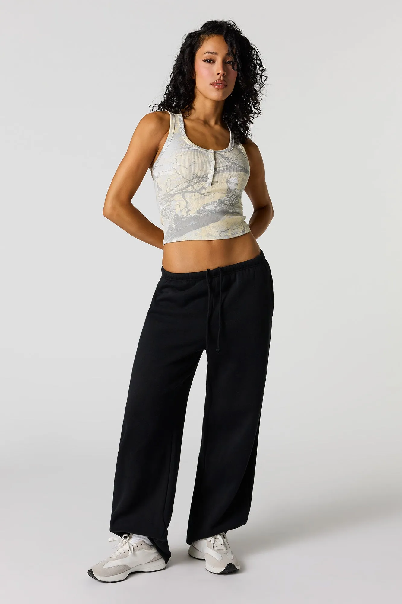 Ribbed Henley Tank sold by Urban Planet product image thumbnail 3