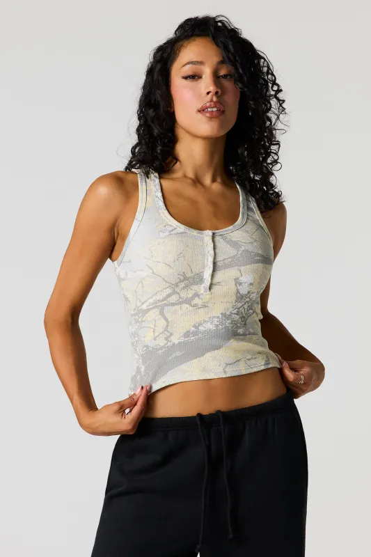 Ribbed Henley Tank made by Urban Planet
