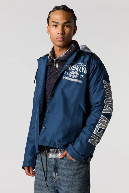 NY Graphic Bomber Jacket sold by Urban Planet