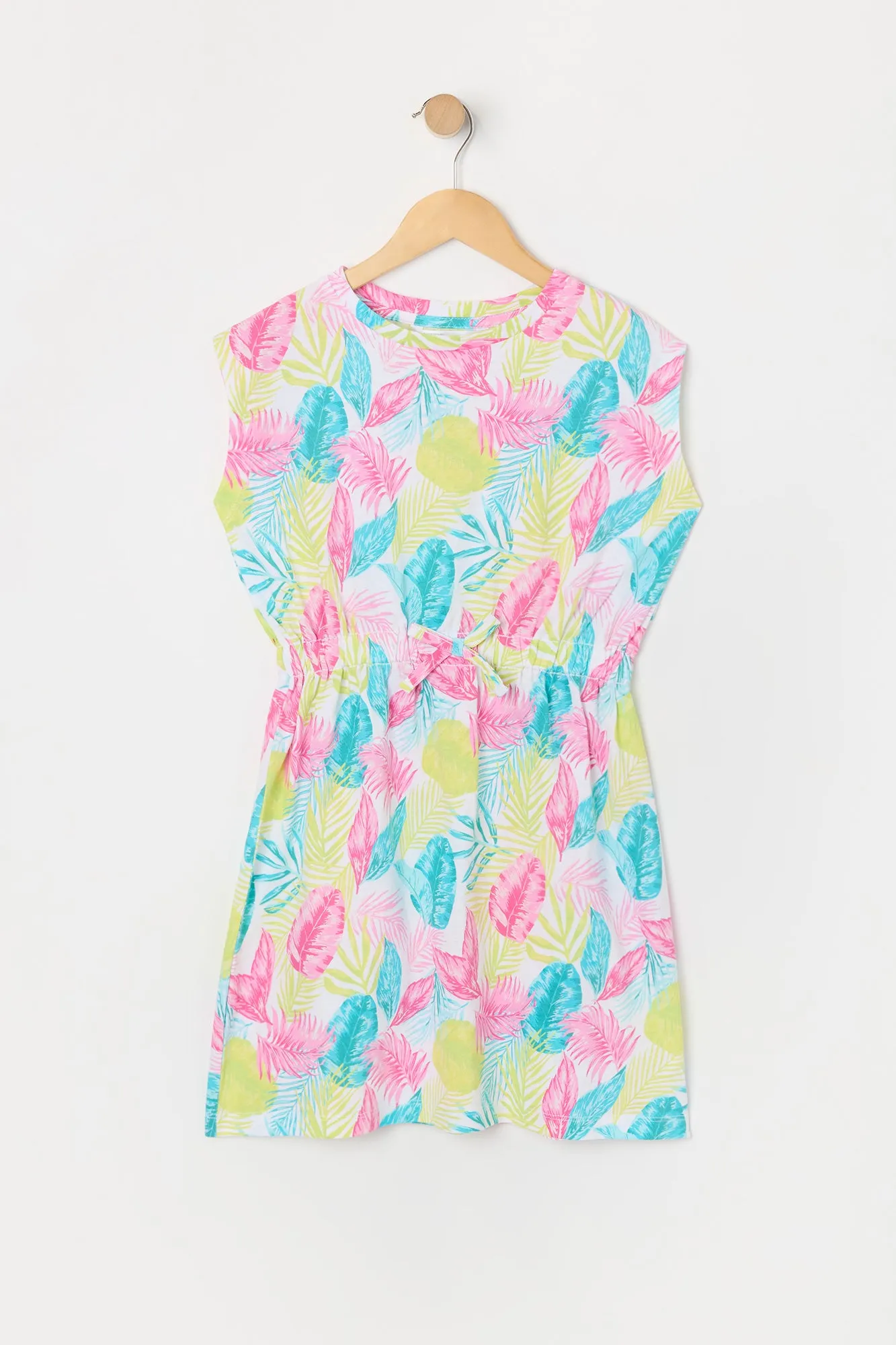 Combi-short cintré à imprimé Feuille pour fille sold by Urban Planet