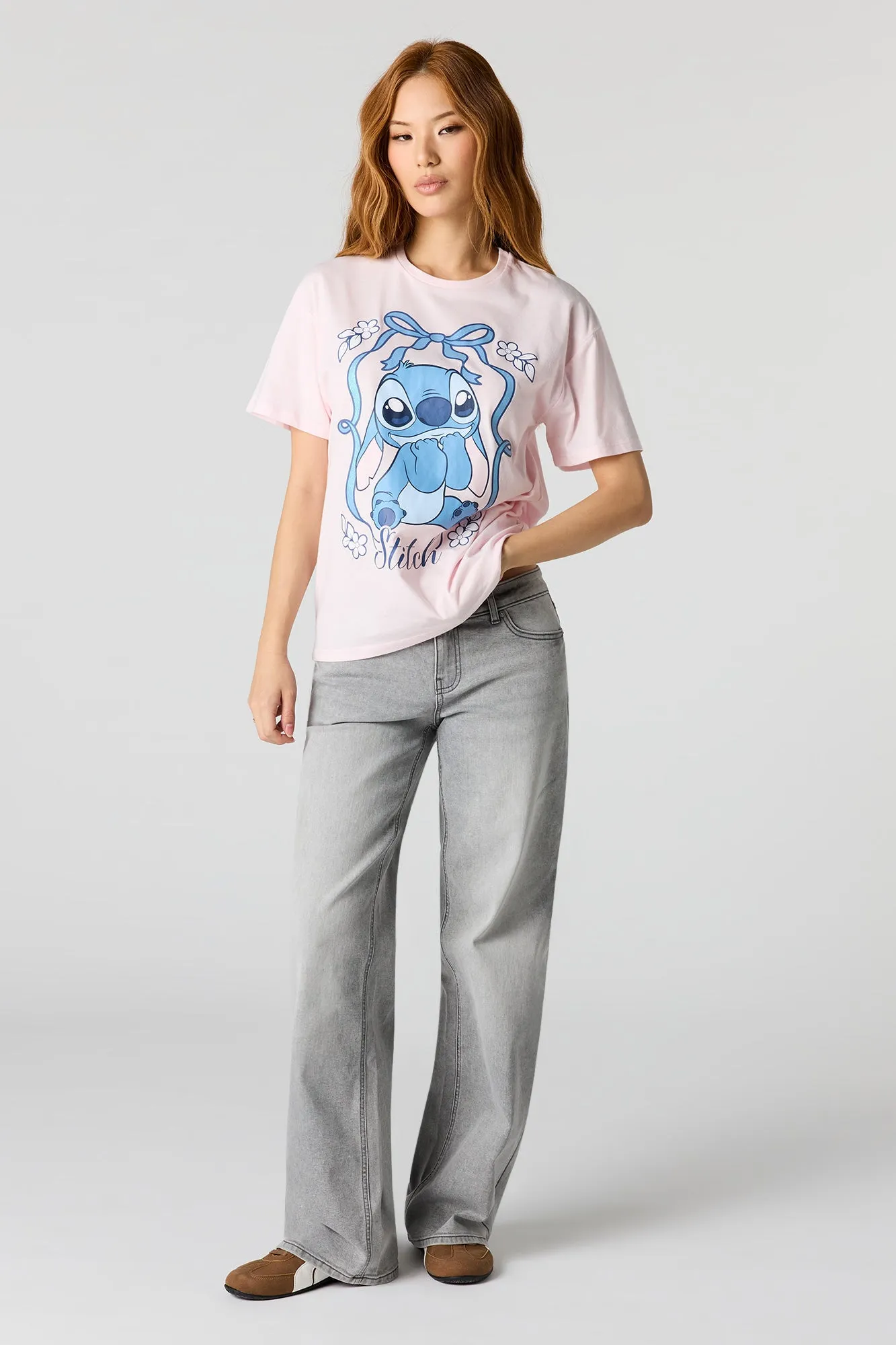 Stitch HD Print Boyfriend T-Shirt sold by Urban Planet product image thumbnail 3