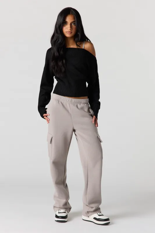 Fleece Cargo Sweatpant sold by Urban Planet
