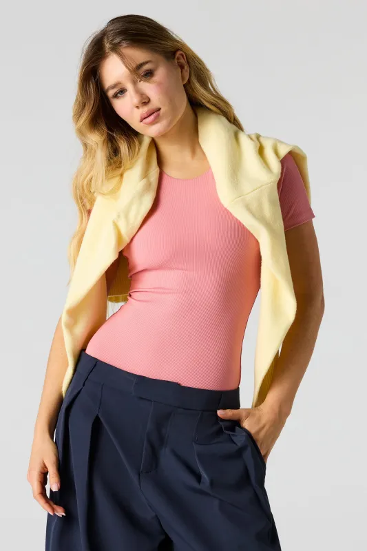 Contour Ribbed T-Shirt Bodysuit sold by Urban Planet