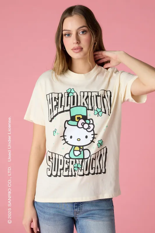 Hello Kitty® St. Patrick's Graphic T-Shirt sold by Urban Planet