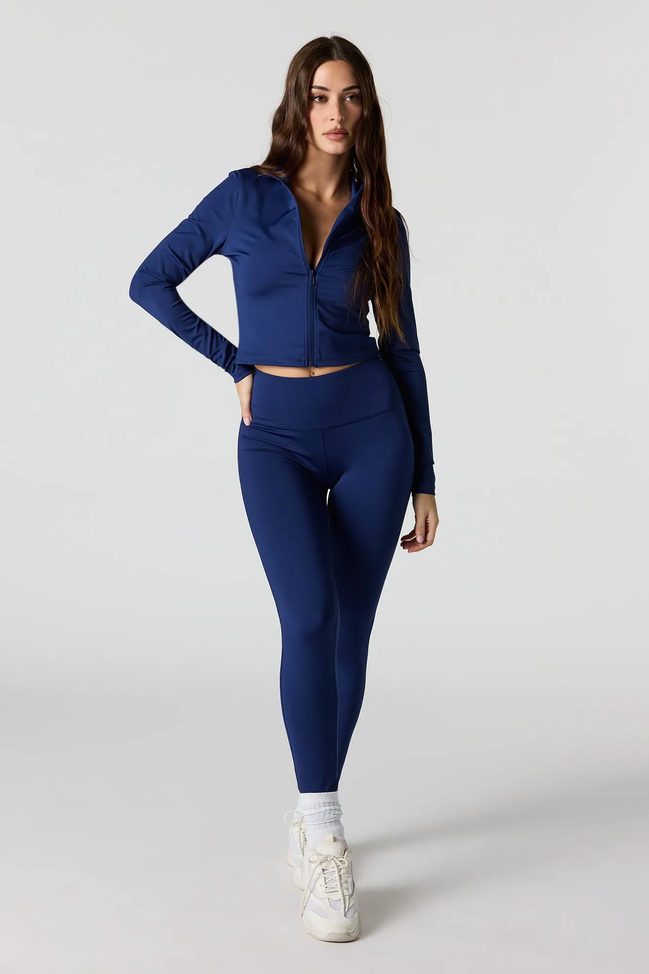 Active Cropped Zip-Up Jacket sold by Urban Planet product image thumbnail 3