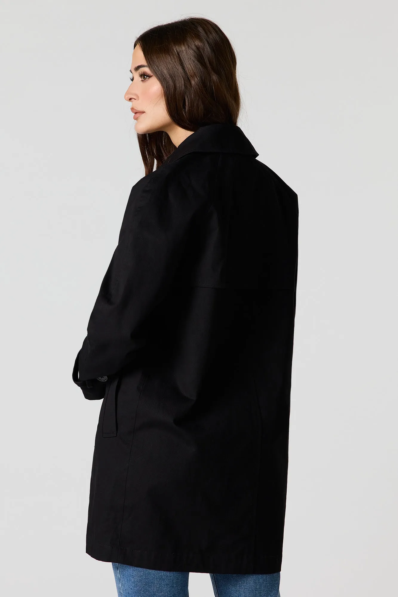 Midi Button Front Jacket sold by Urban Planet product image thumbnail 5