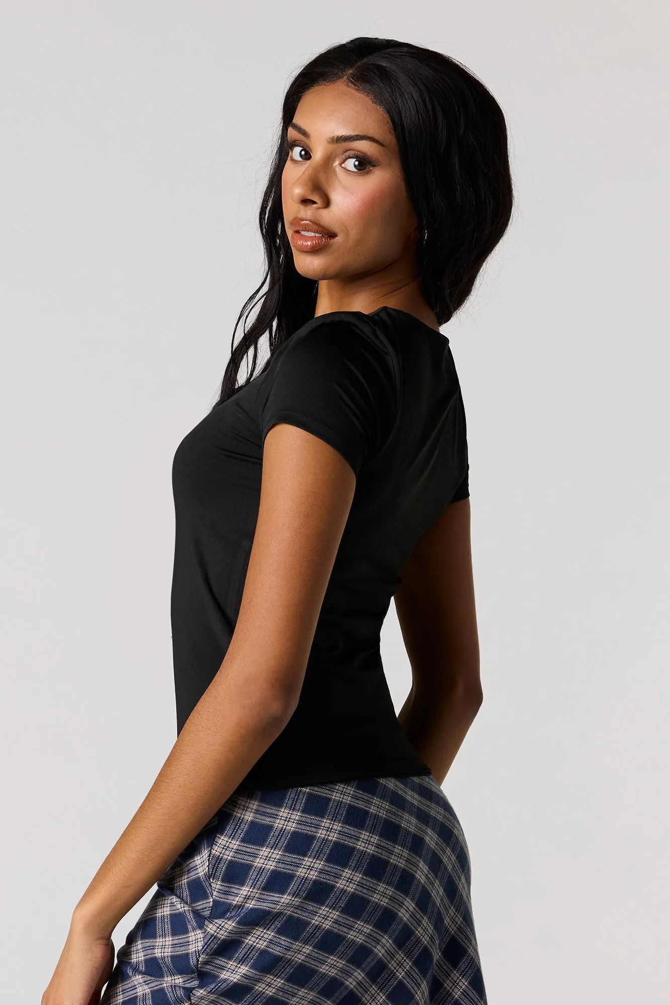 Contour Crew Neck T-Shirt sold by Urban Planet product image thumbnail 5