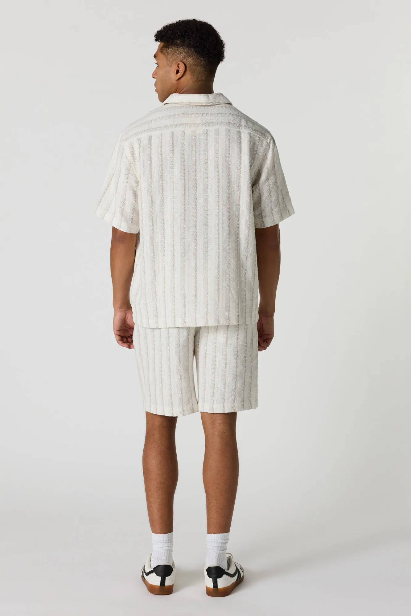 Textured Striped Drawstring Short sold by Urban Planet product image thumbnail 3