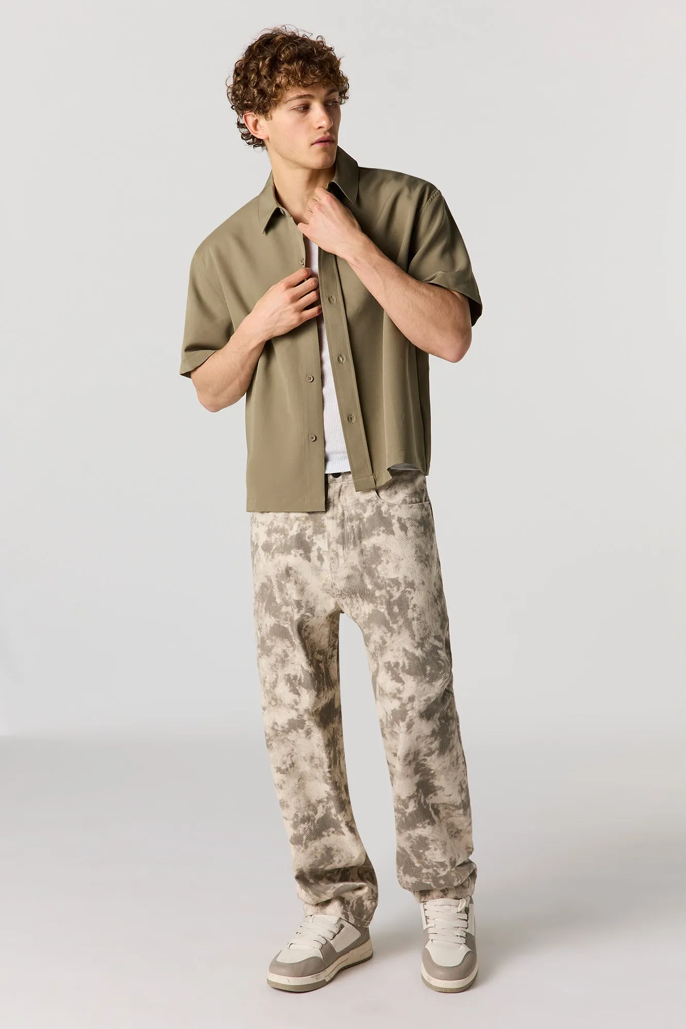 Boxy Button-Up Collared Top sold by Urban Planet product image thumbnail 3