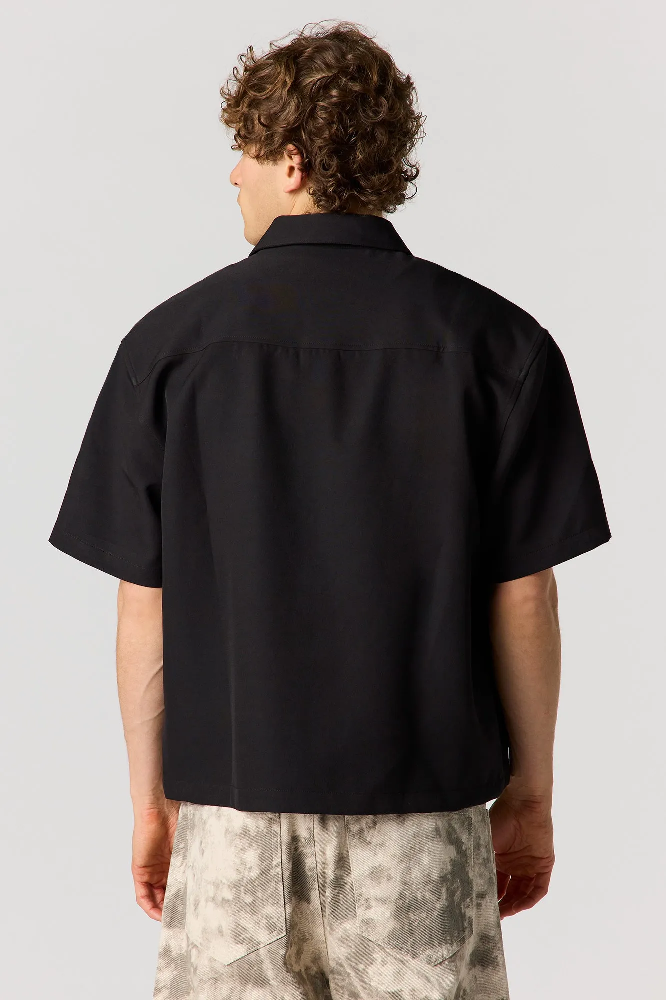 Boxy Button-Up Collared Top sold by Urban Planet product image thumbnail 5