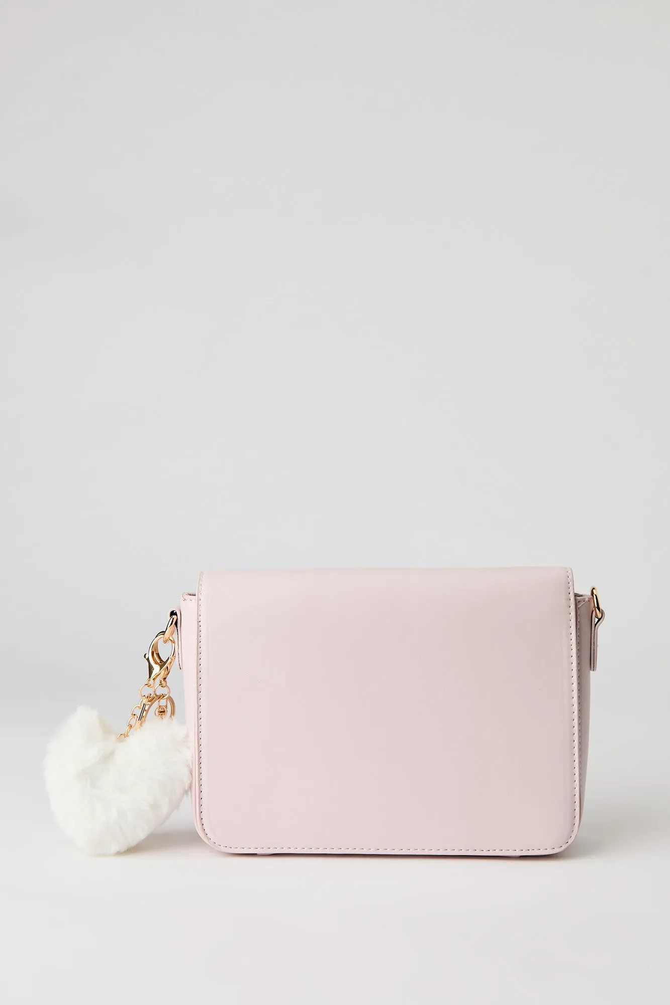 Faux Leather Crossbody Bag with Keychain sold by Urban Planet product image thumbnail 4