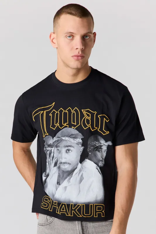 Tupac Puff Print T-Shirt sold by Urban Planet