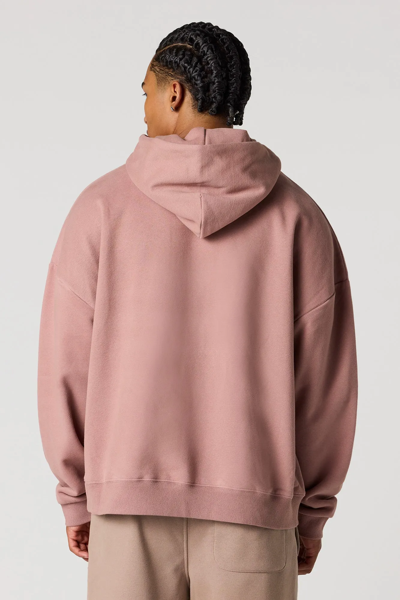 Premium Heavy Weight Fleece Embossed Boxy Hoodie sold by Urban Planet product image thumbnail 2
