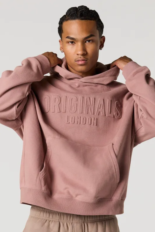 Premium Heavy Weight Fleece Embossed Boxy Hoodie sold by Urban Planet