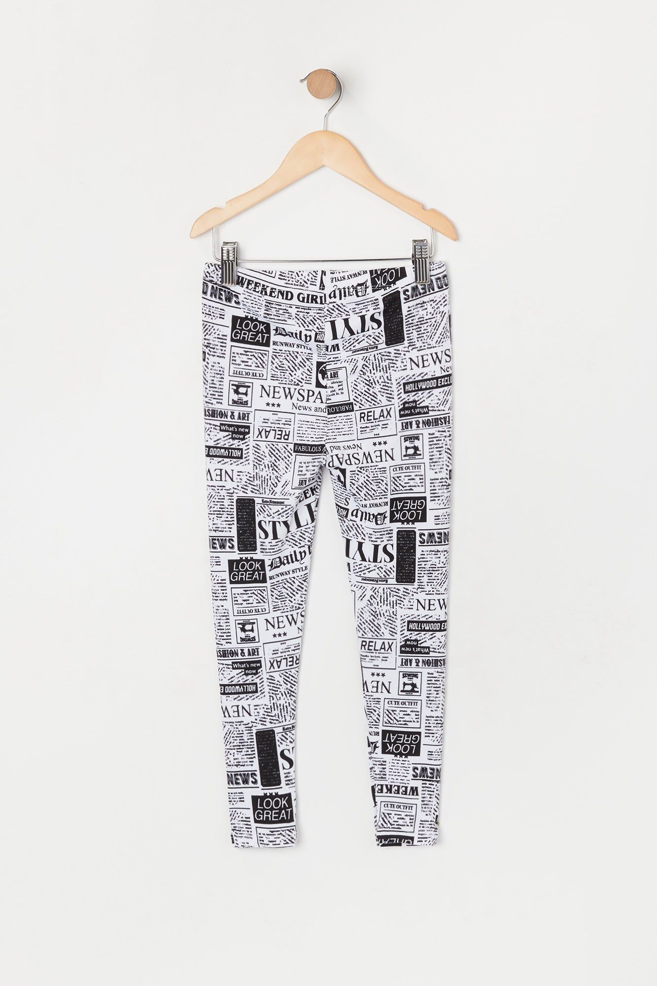 Girls Super Soft Newspaper Print Legging (2 Pack) sold by Urban Planet