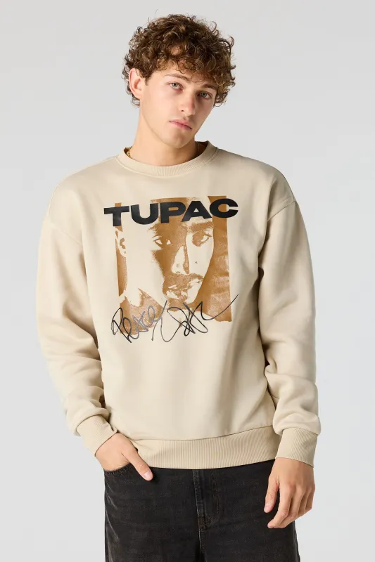 Tupac Graphic Fleece Sweatshirt sold by Urban Planet