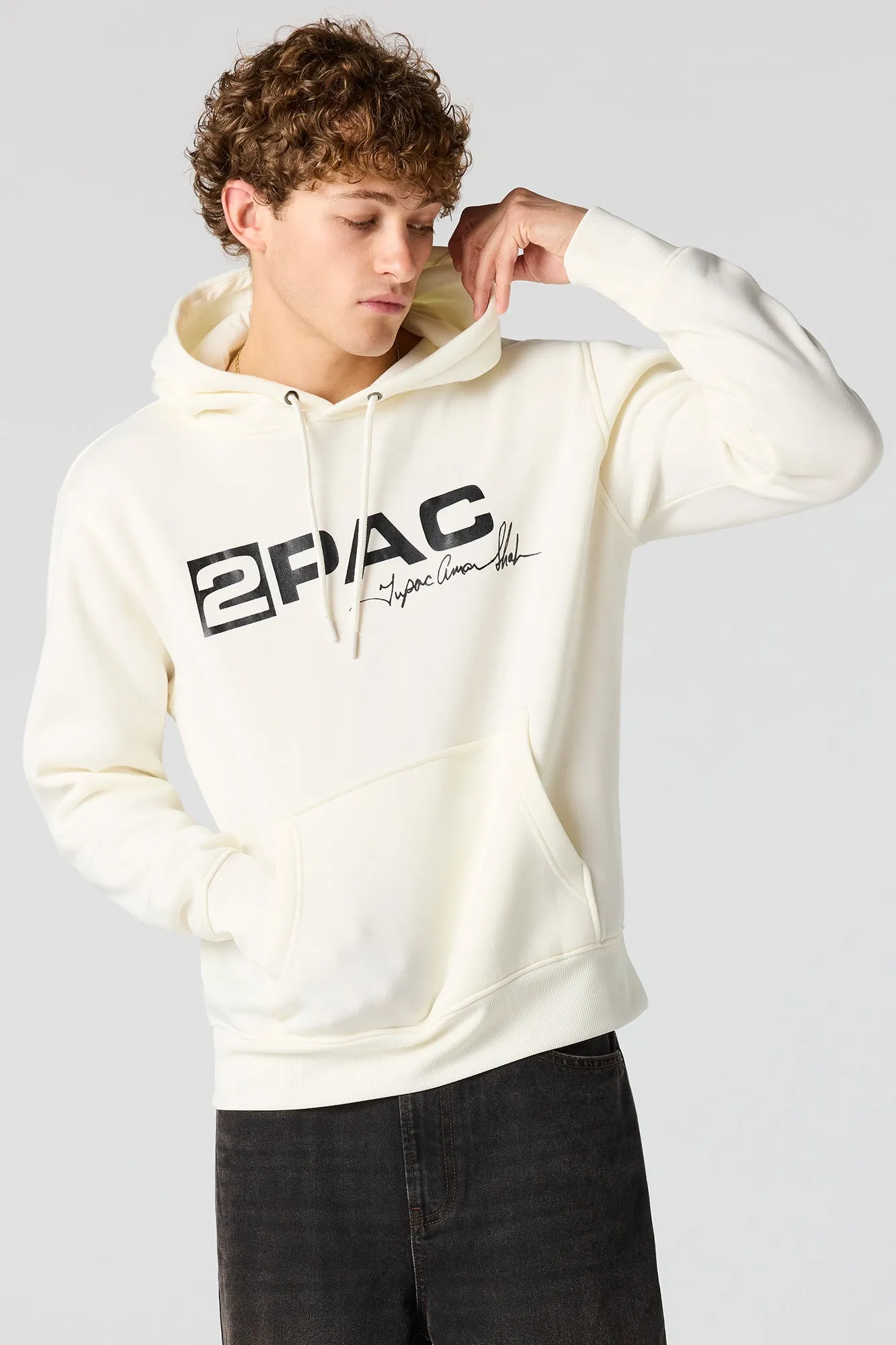 2Pac Graphic Fleece Hoodie sold by Urban Planet product image thumbnail 2