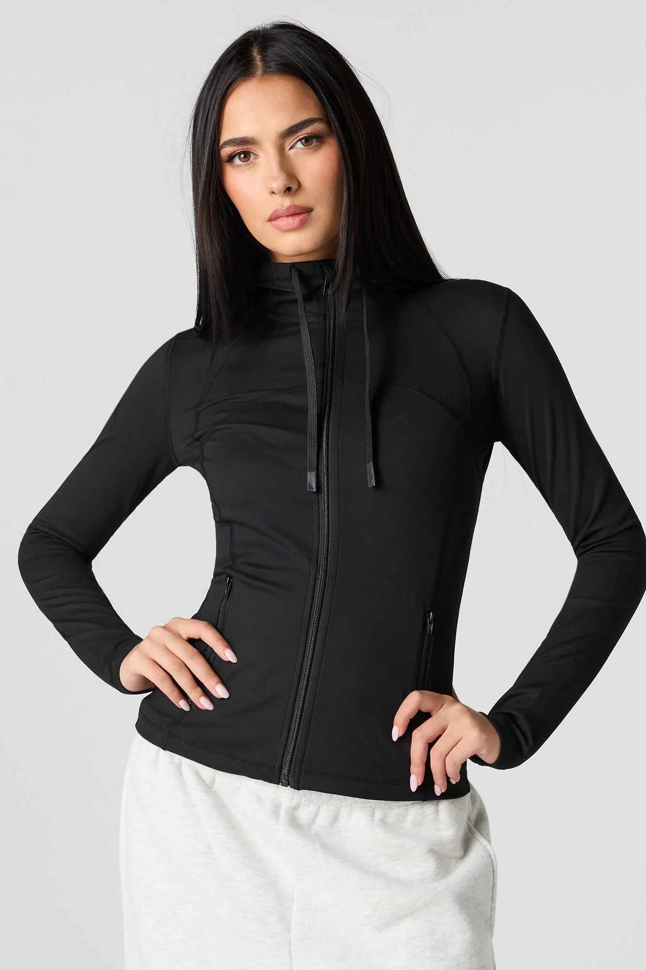 Active Zip-Up Hoodie sold by Urban Planet product image thumbnail 4