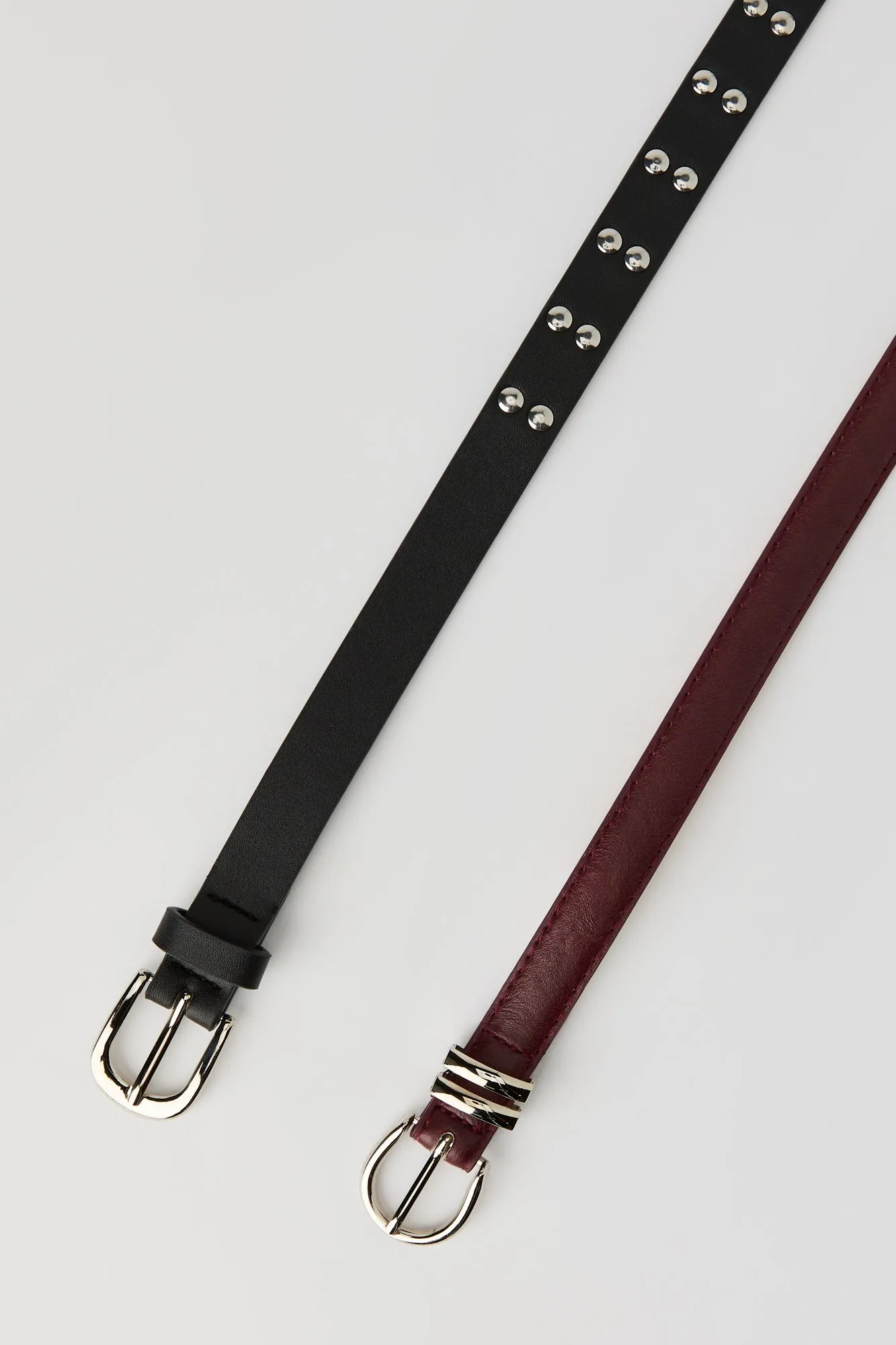 Solid & Studded Belt Set sold by Urban Planet product image thumbnail 2