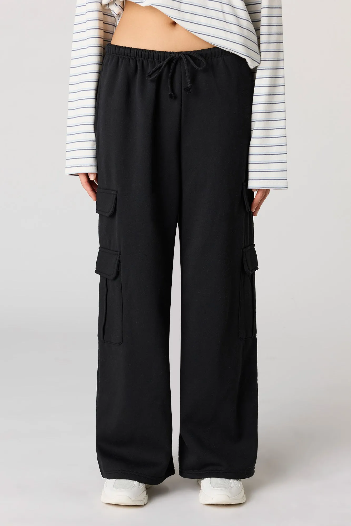 Fleece Low Rise Baggy Cargo Sweatpant sold by Urban Planet product image thumbnail 5