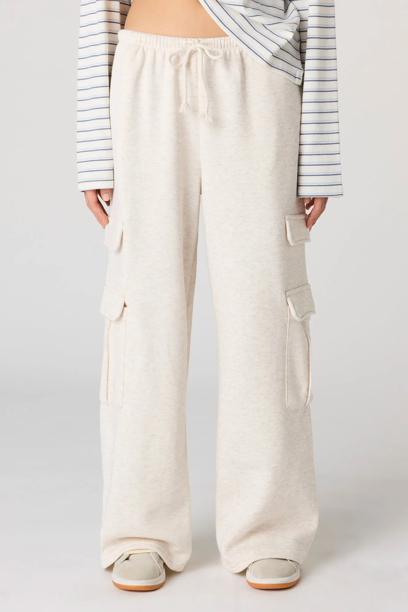 Fleece Low Rise Baggy Cargo Sweatpant sold by Urban Planet product image thumbnail 2