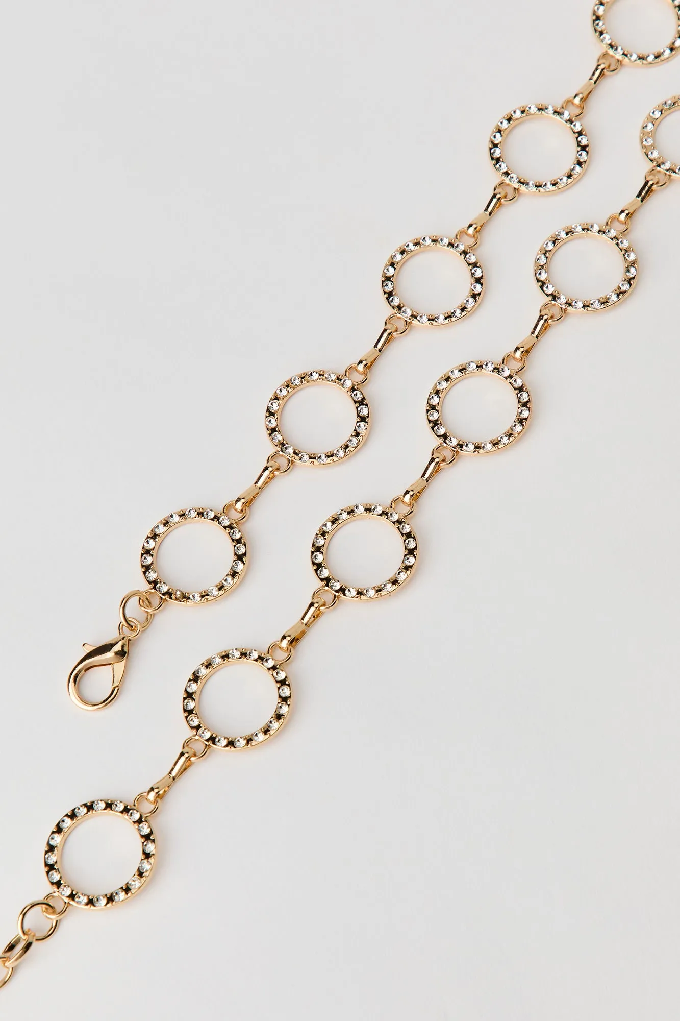 Rhinestone Circle Chain Belt sold by Urban Planet product image thumbnail 4