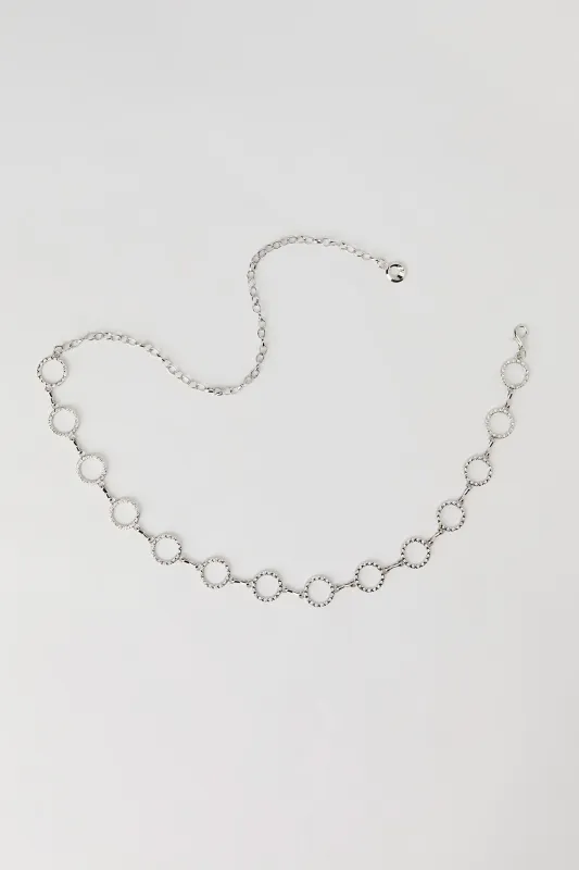 Rhinestone Circle Chain Belt sold by Urban Planet