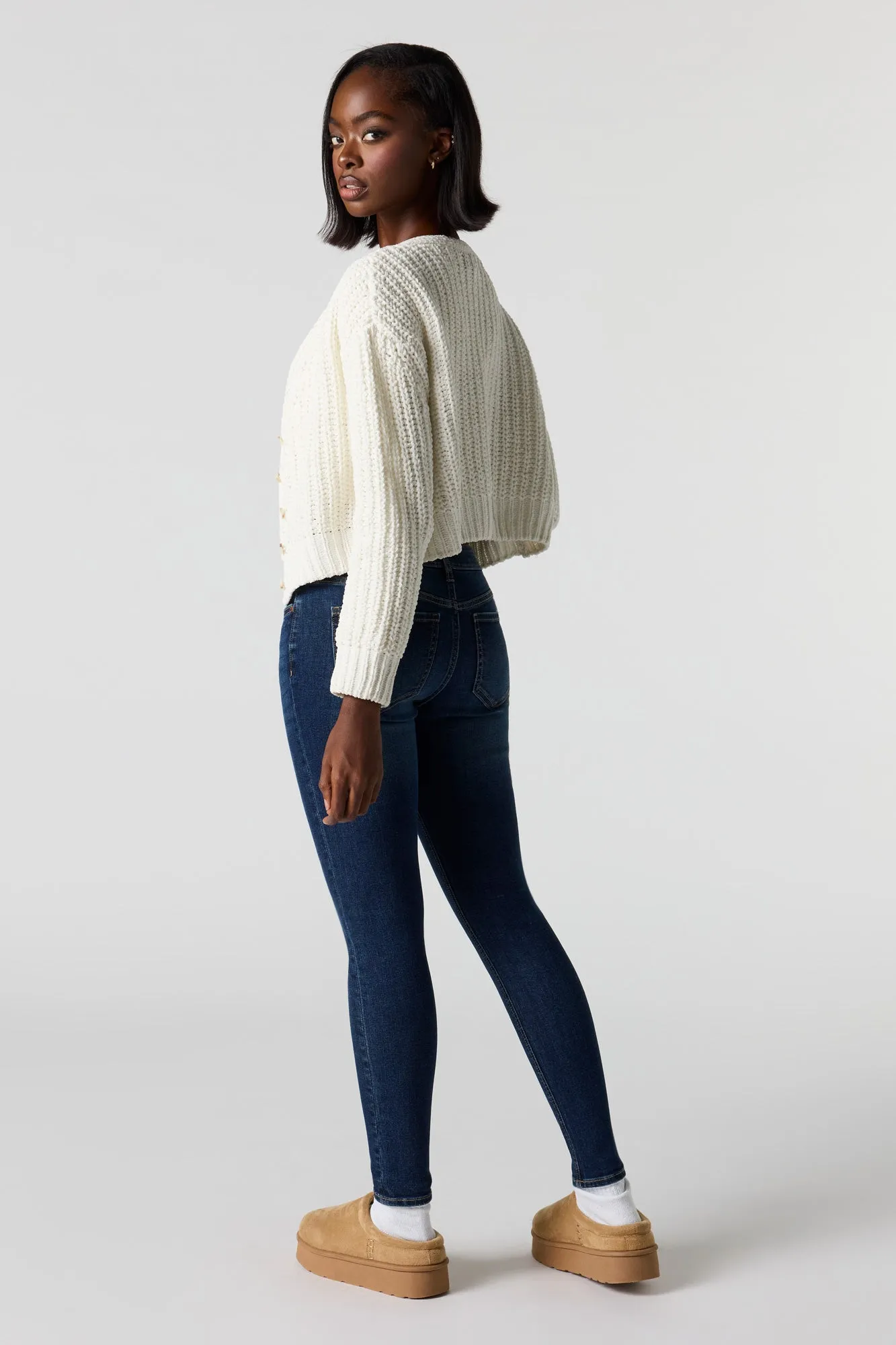 High Rise Skinny Dark Jean sold by Urban Planet product image thumbnail 2