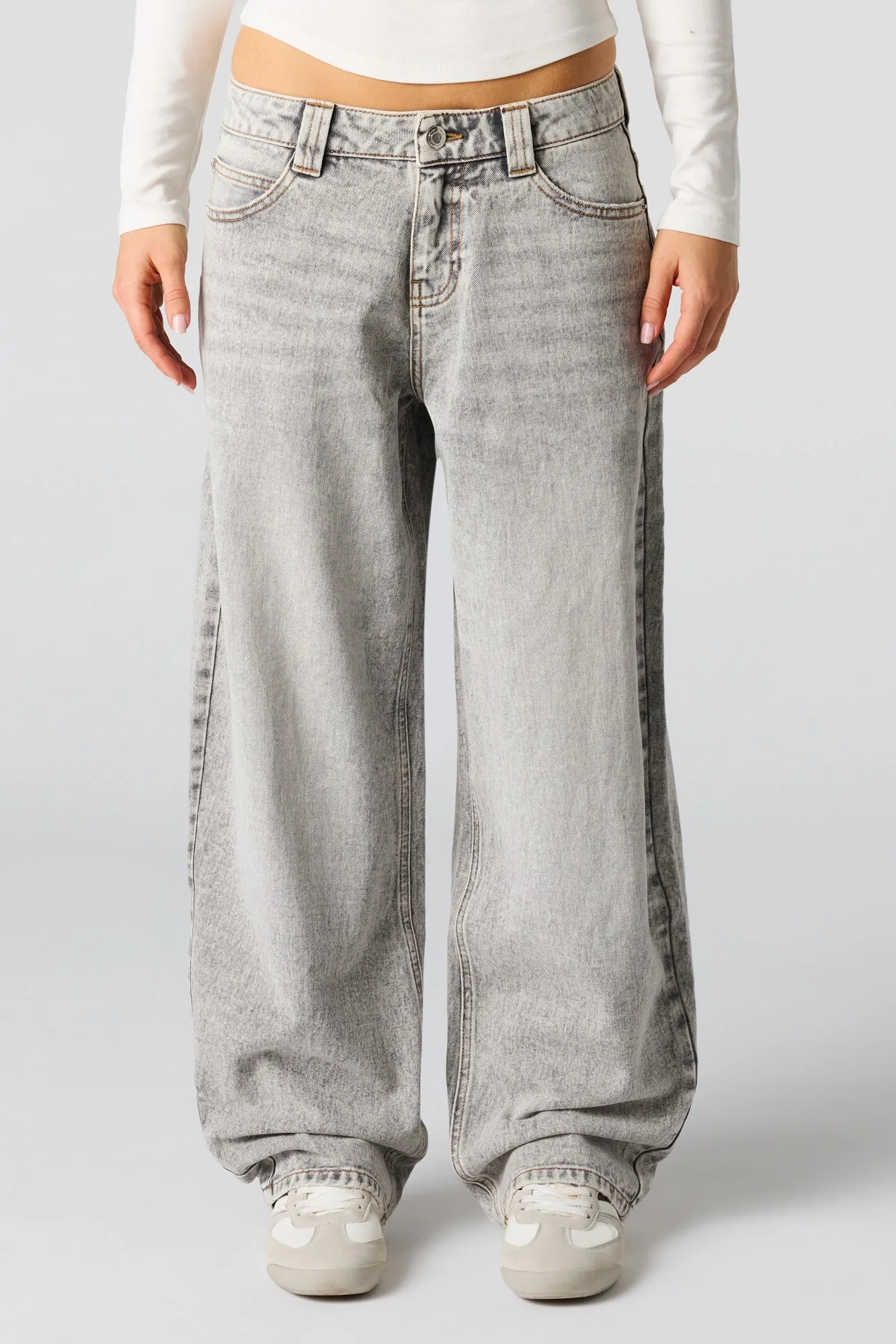 Low Rise Barrel Jean sold by Urban Planet product image thumbnail 5