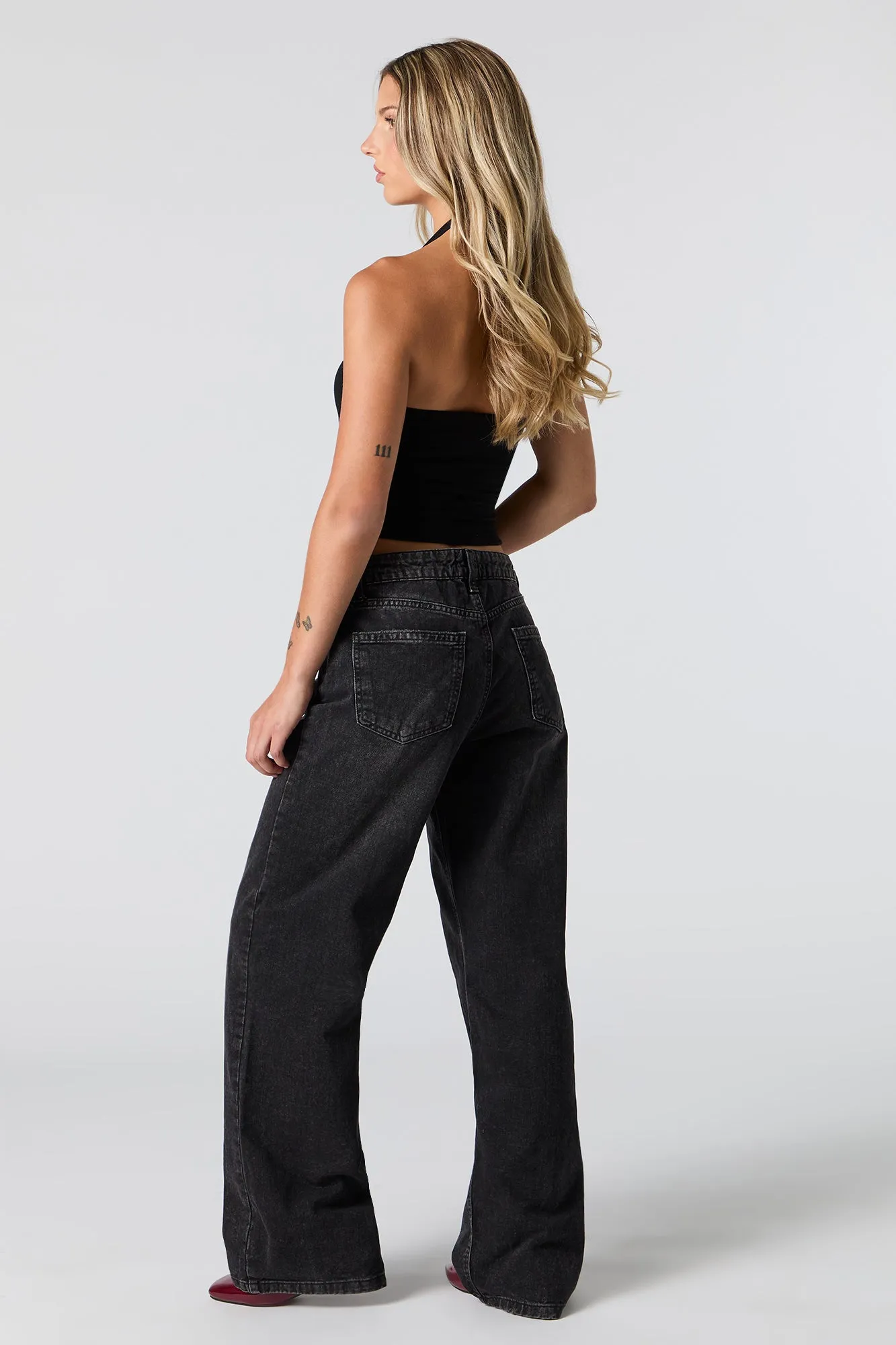 Low Rise Bow Graphic Skater Jean sold by Urban Planet product image thumbnail 3