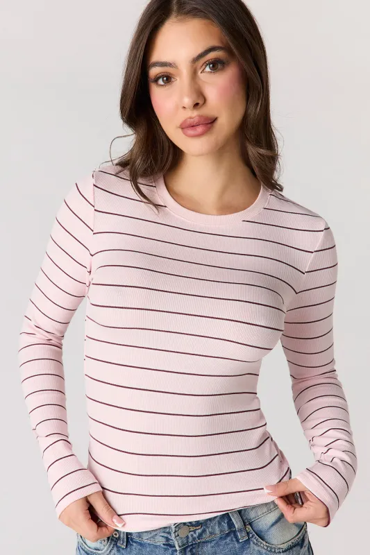 Classic Ribbed Long Sleeve Top sold by Urban Planet