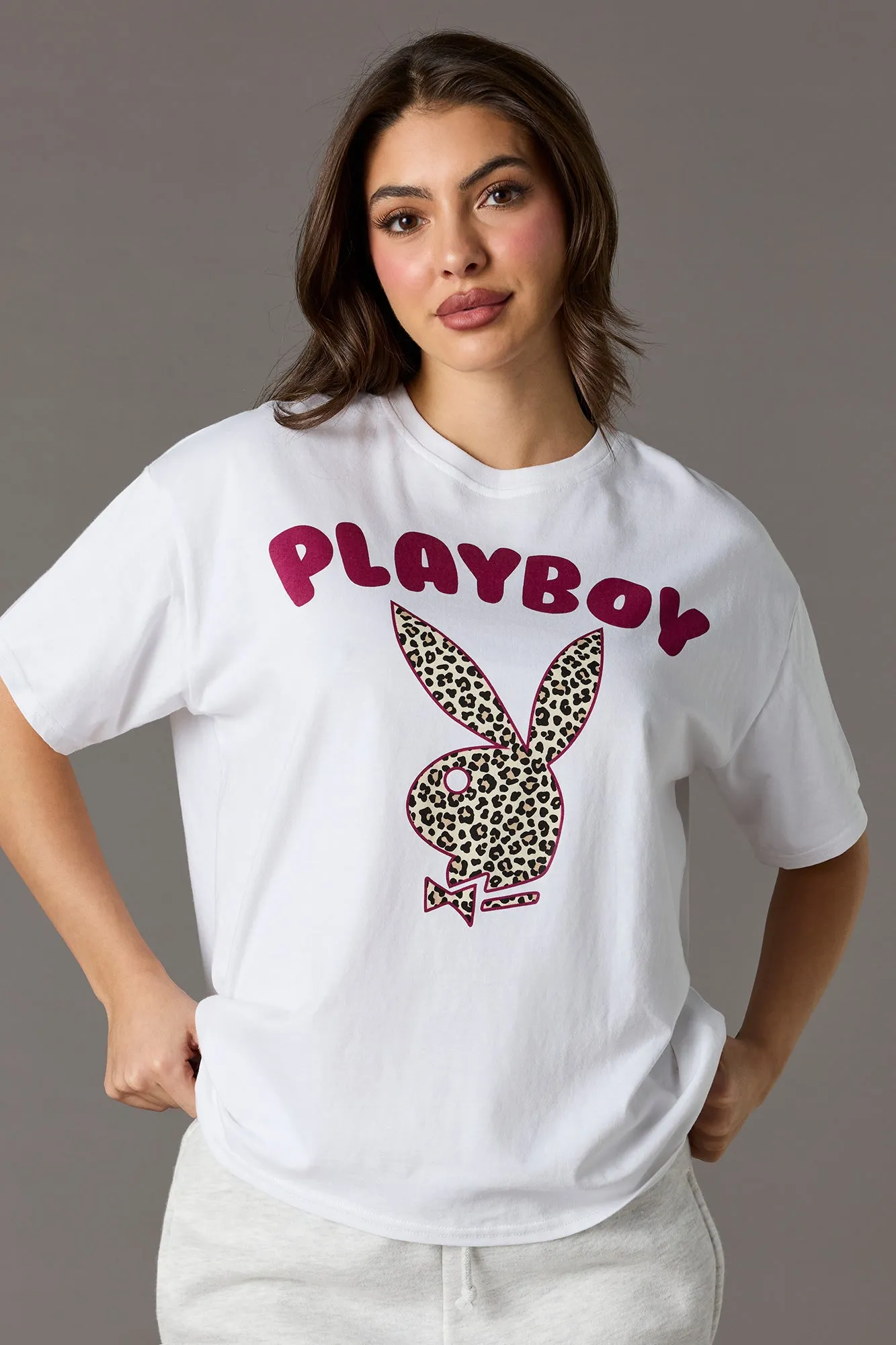 Luxe Heavy Cotton Playboy Puff Print T-Shirt sold by Urban Planet product image thumbnail 4