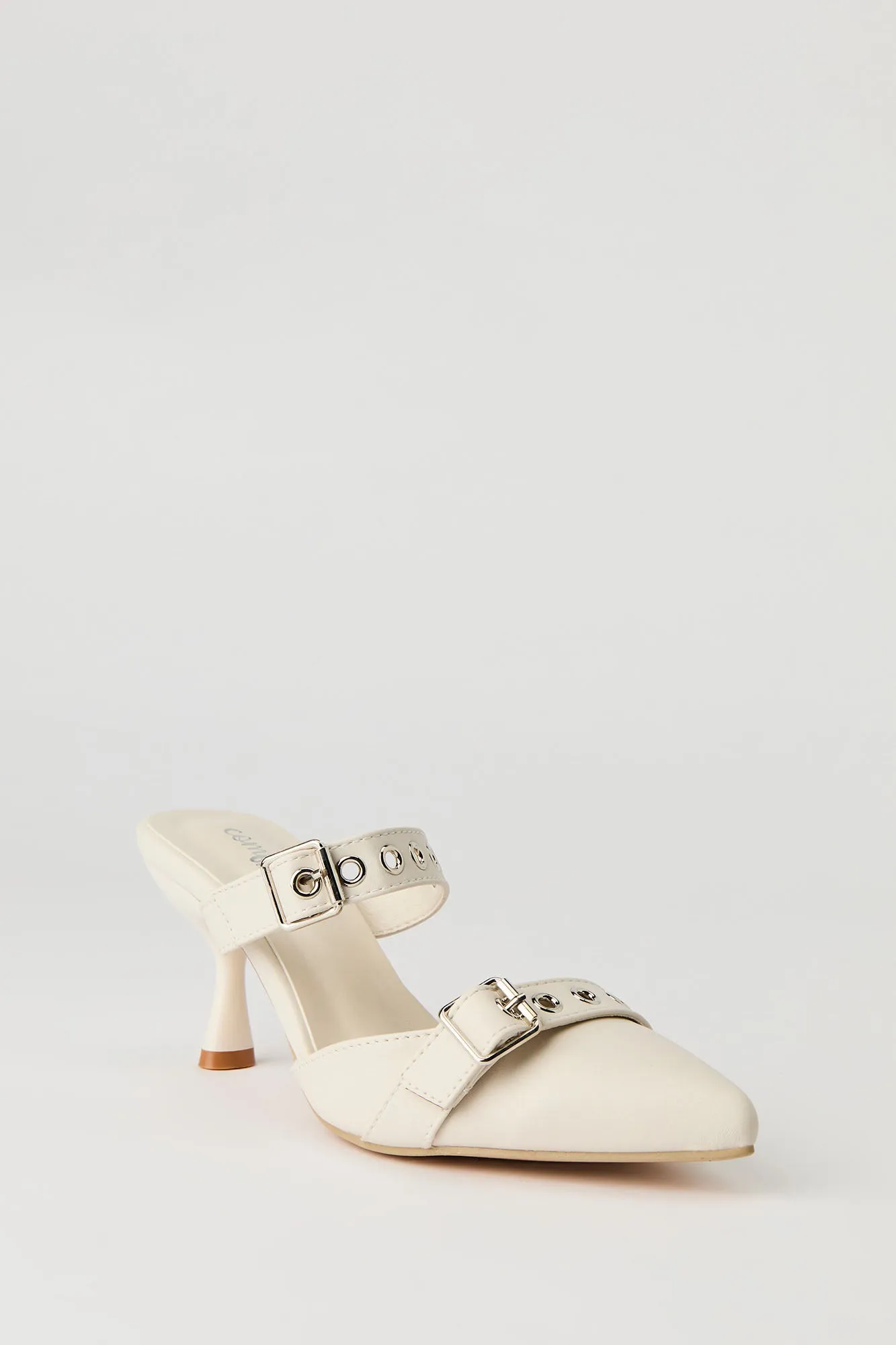 Faux Leather Buckled Kitten Heel sold by Urban Planet product image thumbnail 2