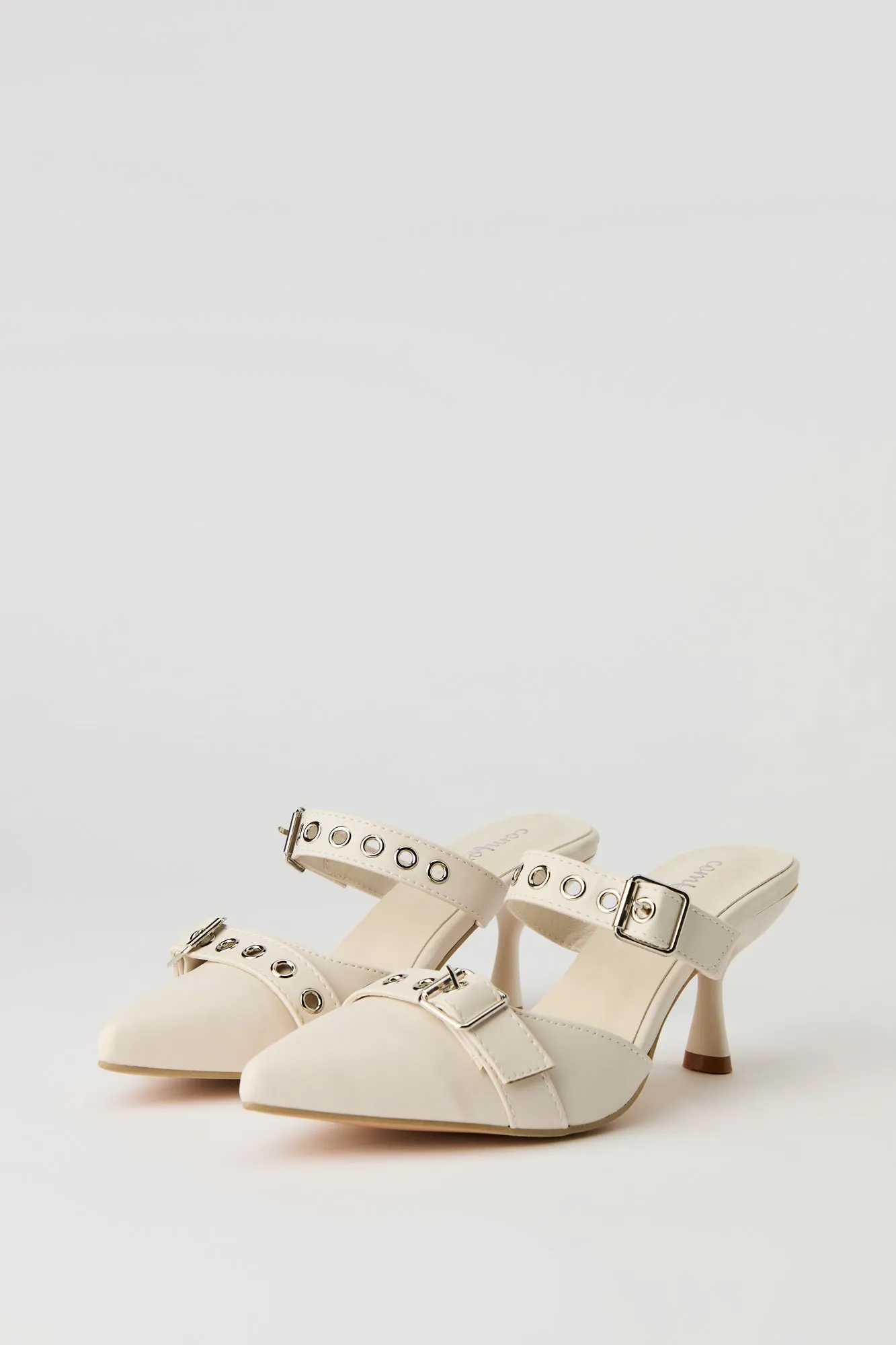 Faux Leather Buckled Kitten Heel sold by Urban Planet product image thumbnail 4