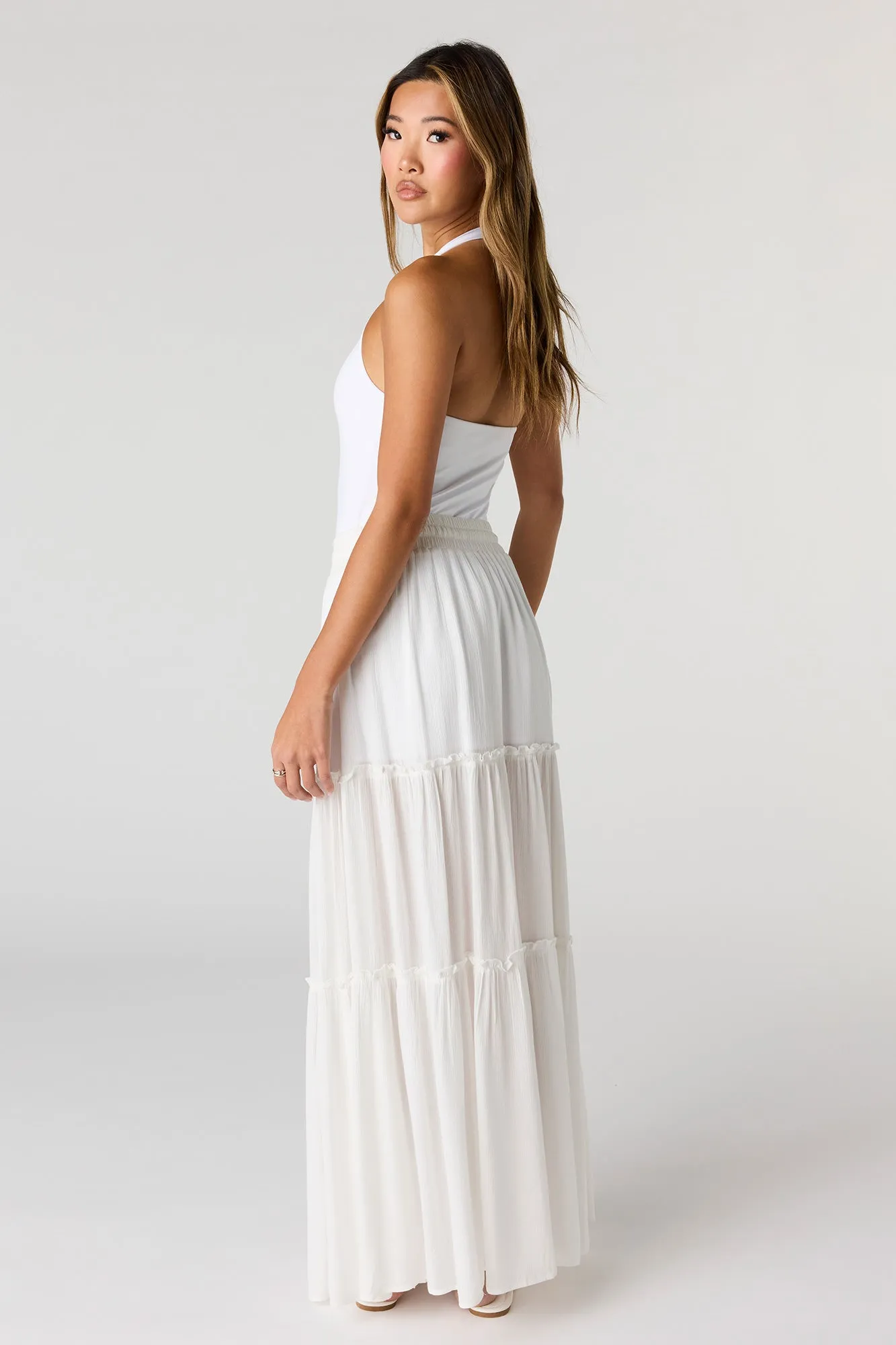 Ruffle Trim Maxi Skirt sold by Urban Planet product image thumbnail 5