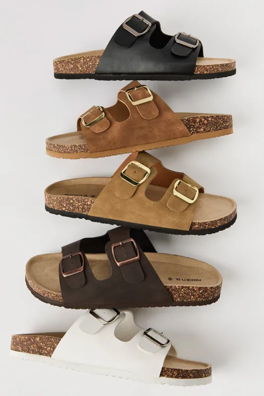 Buckled Cork Slide Sandal sold by Urban Planet