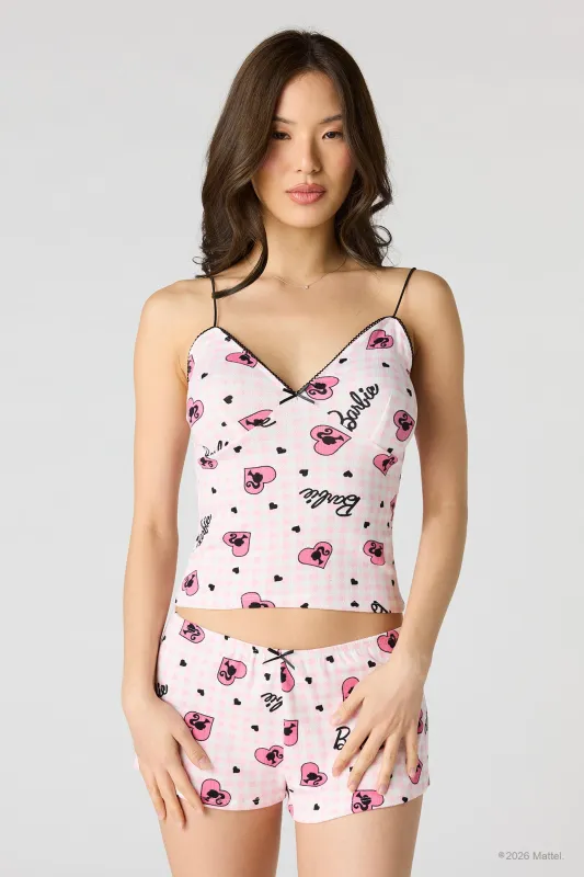 Barbie™ Pointelle Tank & Short Pajama Set sold by Urban Planet