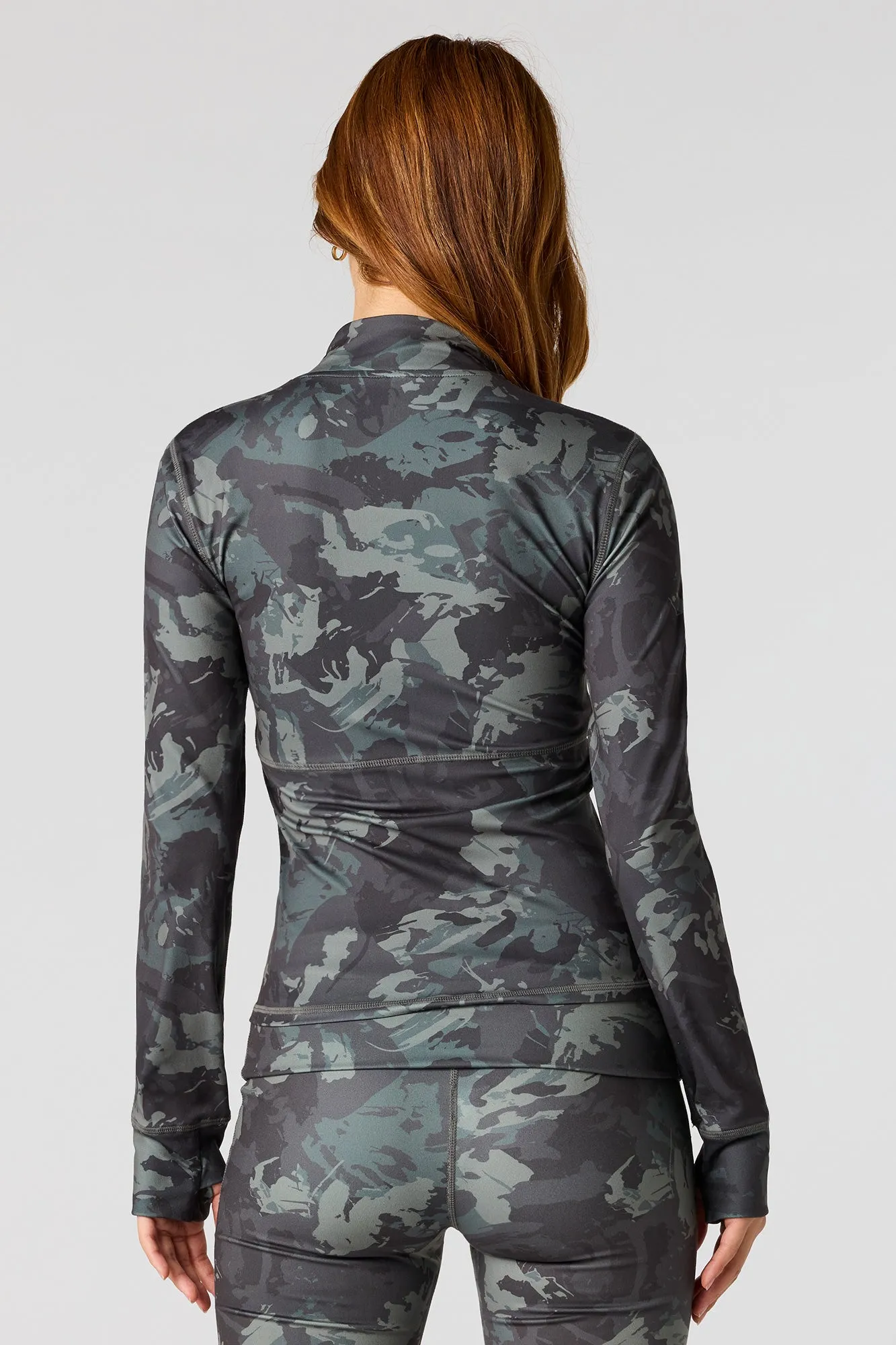Camo Active Zip-Up Jacket sold by Urban Planet product image thumbnail 2