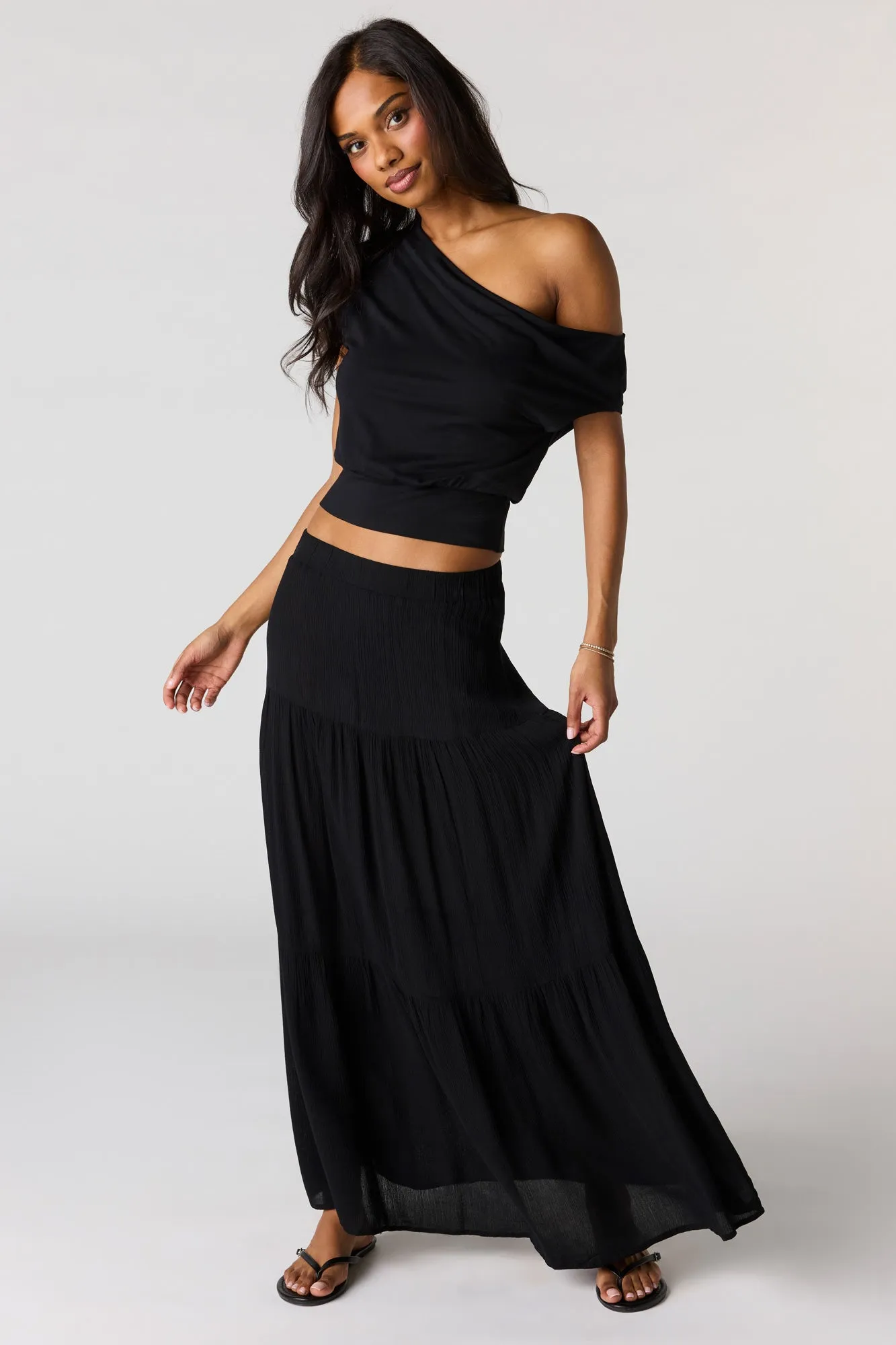 Tiered Maxi Skirt sold by Urban Planet product image thumbnail 4